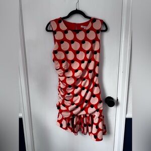 NWOT Hutch Sleeveless Shirred Asymmetrical Ruffle-Hem Dress